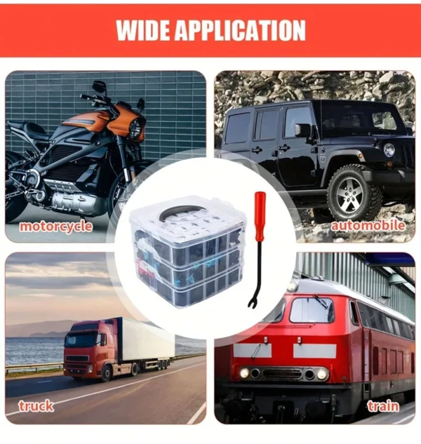 Car Fastener Box Set (660Pcs) - Image 5