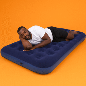 Single Flocked inflatable mattress