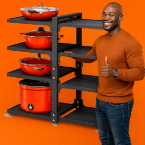 Organization & Storage, Rustproof Pot Lid Organizer (8 Tier, Square)