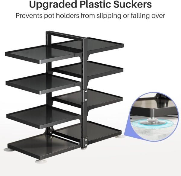 Organization & Storage, Rustproof Pot Lid Organizer (8 Tier, Square) - Image 2