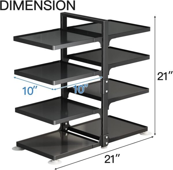 Organization & Storage, Rustproof Pot Lid Organizer (8 Tier, Square) - Image 4