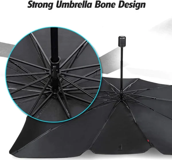 Foldable Car Windscreen Sun Umbrella - Image 3