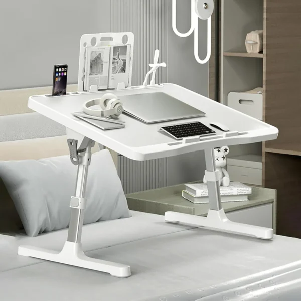 Laptop Desk for Bed, Adjustable Bed Table with USB Charge Port - Image 5