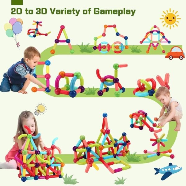 Magnetic Building Kits for Kids - Create, Learn, and Have Fun Together! - Image 2