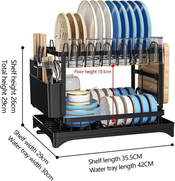 Two Tier Dish Drying Rack for Your Kitchen! - Image 4