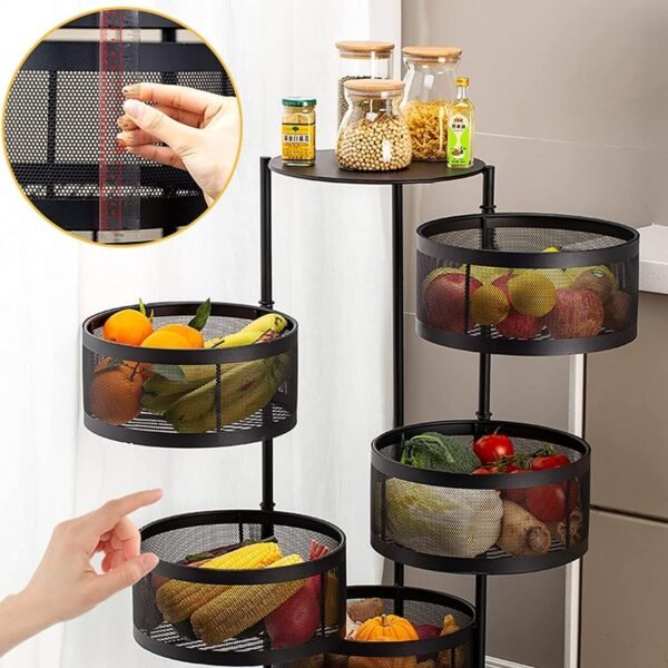 Kitchen Rolling Shelf - Storage Space, Ease of Movement, and Design in Every Corner! - Image 3