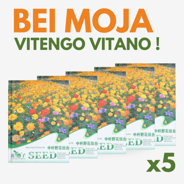 Wildflower Packets Modern Design for Outdoor Planting 5 pieces - Image 2