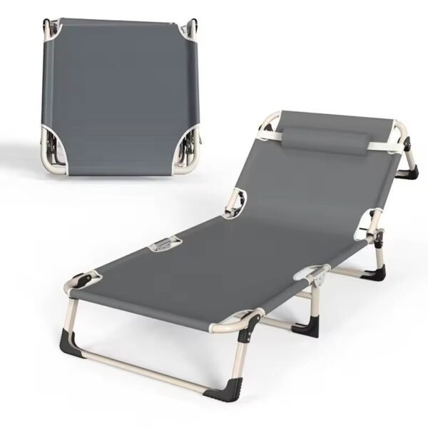 Adjustable Sleeping Chair, Portable Folding Bed for Camping - Image 4
