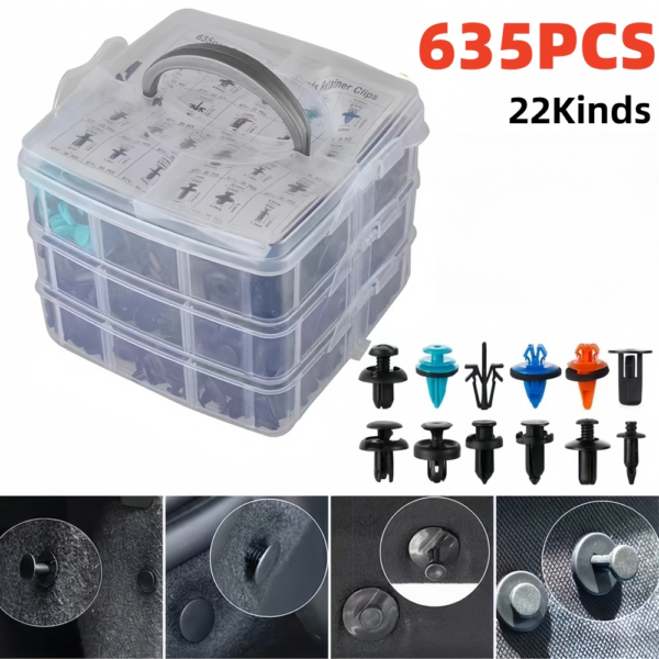 Mixed shape plastic screws for car repair - Image 2