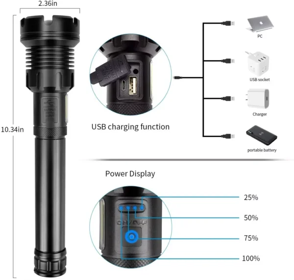 Powerful Handheld Flashlight - Image 5