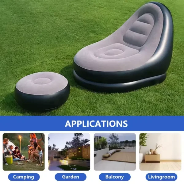 Inflatable Sofa with Footrest - Image 2