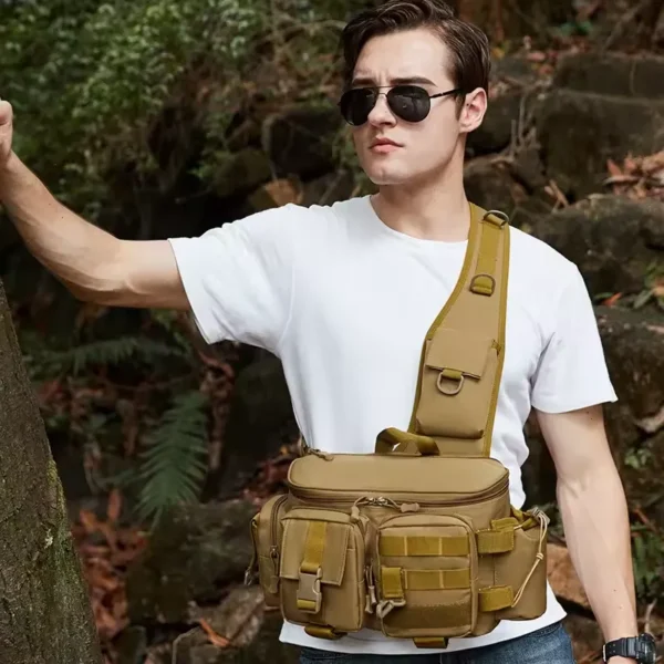 Men’s multi-pocket backpack - Image 2