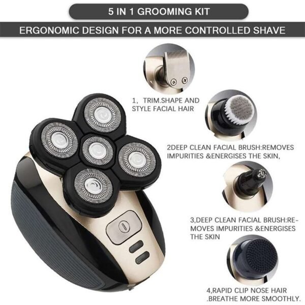 Electric Shaver Rechargeable Shaver Razor for Men - Image 2
