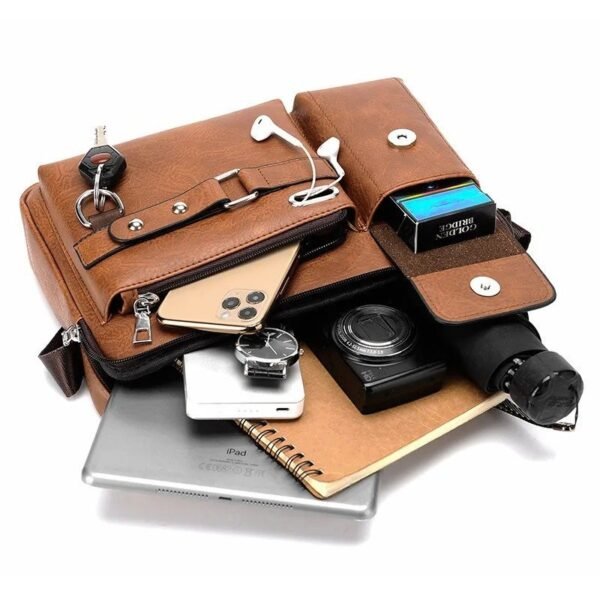 Leather Shoulder Bag - Image 6