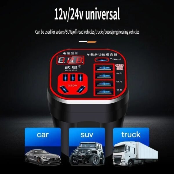 Car Power Inverter – Efficient, Safe, and Fast Charging Solution - Image 6