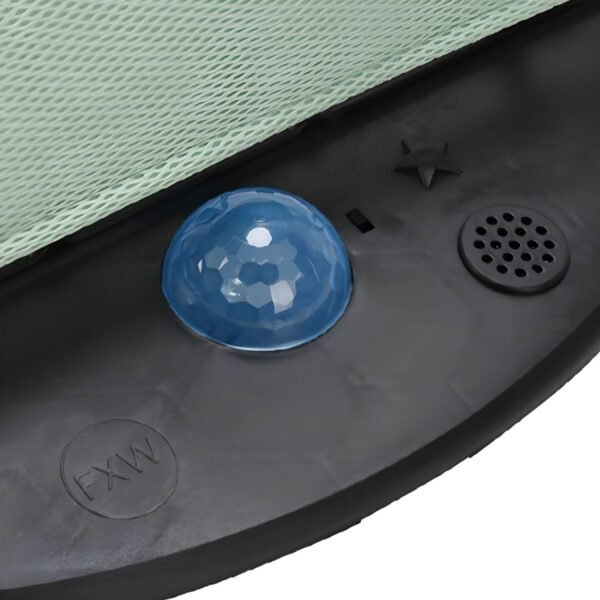 "Foldable Baby Rocker with Mesh Seat and Activity Toys - Image 6