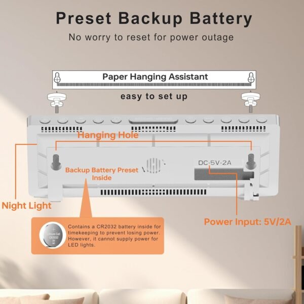Digital Alarm Clock with Colorful LED Light - Image 3