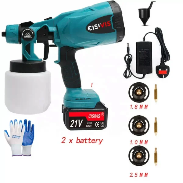 Electric Cordless Paint Sprayer Gun Handheld