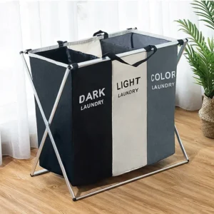 3 grid laundry basket