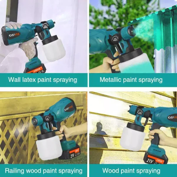 Electric Cordless Paint Sprayer Gun Handheld - Image 4